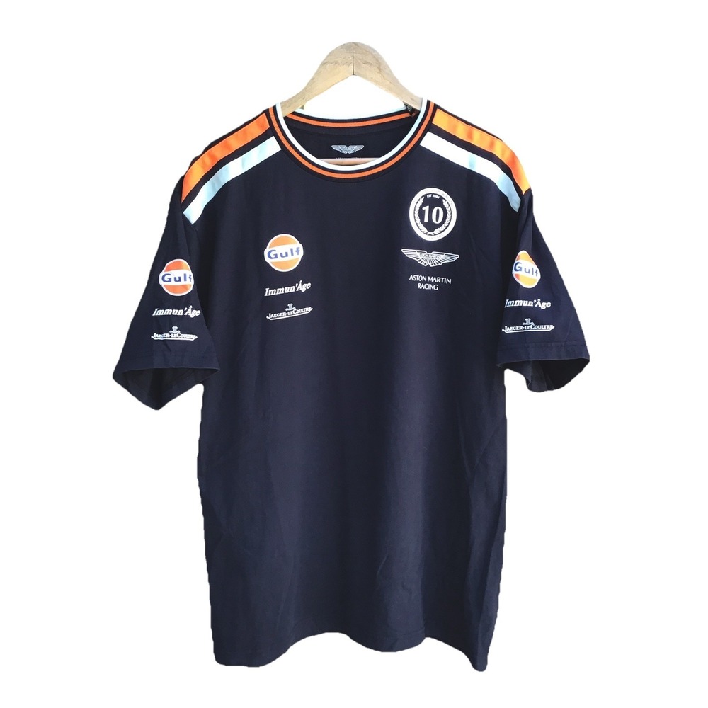 Aston Martin Racing Gulf 10th Anniversary T-Shirt Men's XXL Black Motorsport